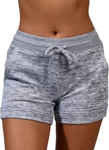 90 Degree by Reflex Soft Comfy Activewear Lounge Shorts w/ Pockets Plus Size 1X - Picture 1 of 11