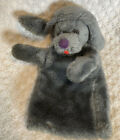 Ca 1975 R DAKIN & CO. PLUSH Gray Grey PUPPY Dog #118 PUPPET, KOREA Toy Charity