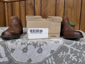 Clarks Demi2Beat Tan Snake 7W Ankle Boot, business, wedding, date night - Picture 1 of 5