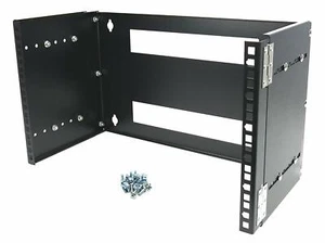 CNAweb 6U 19-Inch Hinged Extendable Wall Mount Bracket Network Equipment Rack - Picture 1 of 4