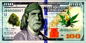 5" Chong Buck vinyl sticker. Funny Marijuana money 100 dollar bill decal for car - Picture 1 of 2