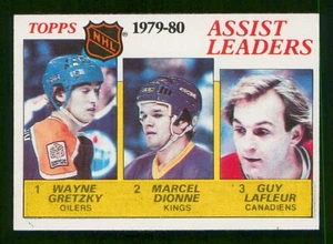 W. GRETZKY/M. DIONNE/G. LAFLEUR LL RAYÉ 1980-81 TOPPS 80-81 # 162 EX+ 34867 - Photo 1 sur 2