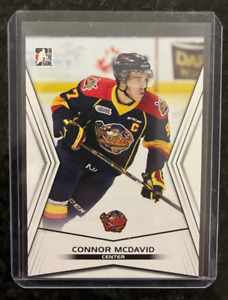 2014-15 ITG Connor McDavid In The Game Leaf Pre Rookie Card RC #1 (Erie Otters)