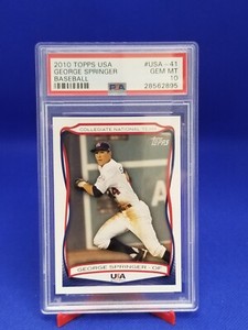 George Springer 2010 Topps USA Baseball ROOKIE #41 PSA 10 GEM MINT