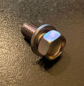 *1EA OEM BOLT AND WASHER 8X16 ATC250R 1983 C70 1980 1982 1983 CT110 (Y3006) - Picture 1 of 2