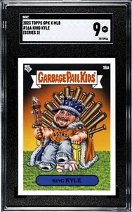 King Kyle Tucker SGC 9 Garbage Pail Kids 16a 2023 GPK x MLB Houston Astros Topps - Picture 1 of 2