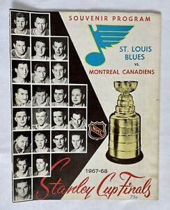1968 Montreal Canadians vs St. Louis Blues NHL Stanley Cup Hockey Finals Program