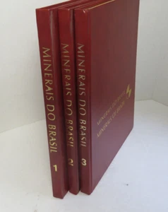 MINERAIS DO BRASIL MINERALS OF BRAZIL 3 VOLS PORTUGUESE & ENGLISH HC 1972 - Bild 1 von 19