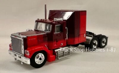 HO 1:87  Brekina 85777 -  1980  - GMC General w/Sleeper - Red/Maroon - Image 1 of 2