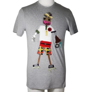 PRADA robot Short sleeve T-shirt gray cotton mens - Picture 1 of 9