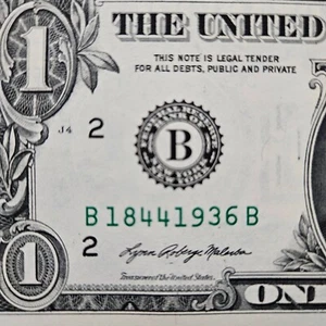 $1 Birthday Note One Dollar Bill 18441936 Uncirculated (Trailing 1936 ) - Picture 1 of 1