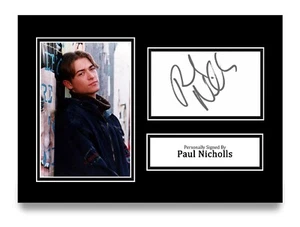Paul Nicholls Signed A4 Photo Autograph Card Eastenders Gift Display + COA - Picture 1 of 5