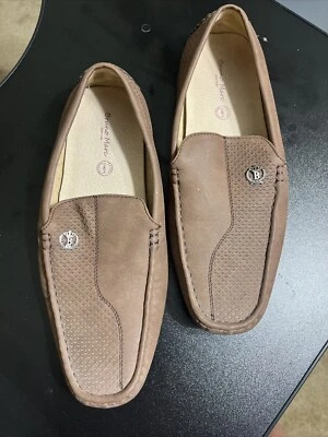 Bruno Marc Men Driving Loafers Shoes Casual Slip On Flat Moccasin Brown 10 - Image 1 of 4