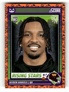 2024 Score-A-Treat Rising Stars Orange Pumpkin #26 Jayden Daniels RC Commanders - Picture 1 of 2