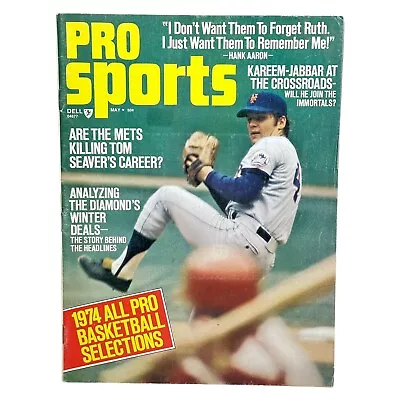 PRO SPORTS Magazine May 1974 Tom Seaver New York Mets Cover Kareem Abdul-Jabbar - Image 1 of 4