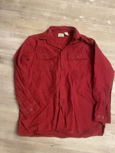 L.L.Bean Flannel Chamois Heavy Shirt Men's Medium - Picture 1 of 4
