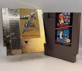 Vintage NES Zelda 2 The Adventure Of Link & Super Mario Bros / Duck Hunt