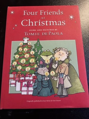 SIGNED!! Four Friends at Christmas by Tomie dePaola.  NF/NF. 1st ed! Foto 1 de 4