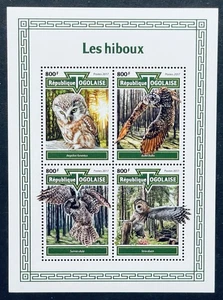 TOGO OWLS STAMPS SHEET MNH 2017 BOREAL OWL WILDLIFE BIRD BIRDS OF PREY TAWNY OWL - Picture 1 of 1