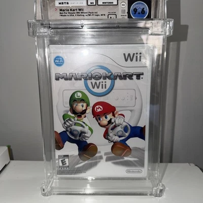 Brand New Mario Kart Wii (Nintendo 2008) Factory Sealed Graded Wata 9.6 A+ - Image 1 of 2