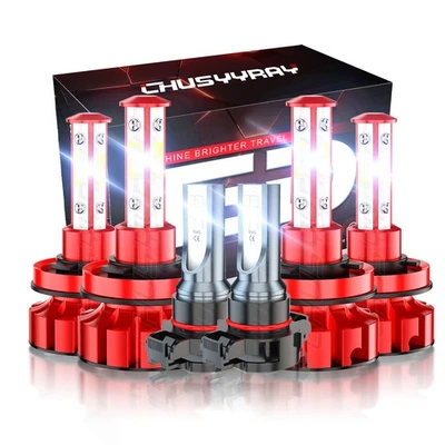 Kit de faros LED bombillas alta baja niebla para Dodge Grand Caravan 2011-2019 2013-2016 Foto 1 de 4