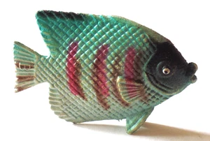Vintage "B" 1980-1990's Plastic ANGEL FISH Toy Figurine - Bild 1 von 4