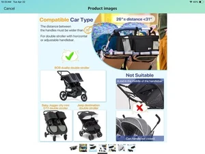 ZZM Double Stroller Organizer - Picture 1 of 5