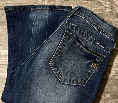 Pantalones de mezclilla Miss Me Boot elásticos tiro medio desgastados talla 29 (31x34) Foto 1 de 4