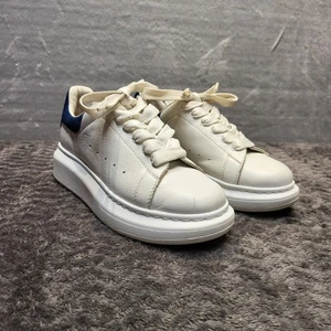Alexander McQueen Shoes Boys 33 Oversized 587691 Leather Sneakers - Picture 1 of 8