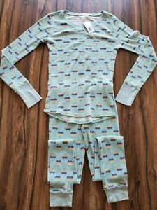 NWT Hello Nite thermal pajama set - hearts - 14 - Picture 1 of 6