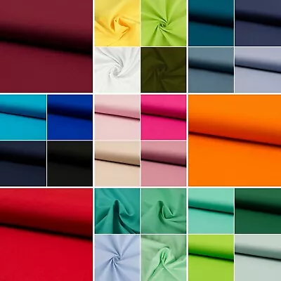 Baumwollstoff Uni 100% Baumwolle TEX Standard 100 Meterware Einfarbig Leinen - Bild 1 von 4