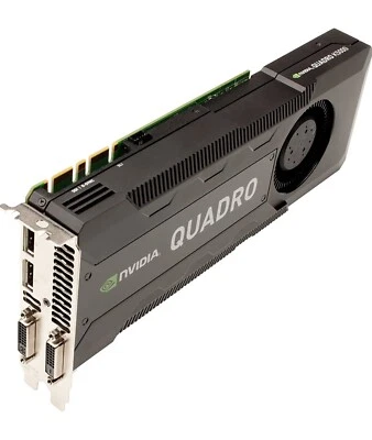 NVIDIA Quadro K5000 4GB DDR5 16 PCI Express Dual Slot Professional Graphic Video - Image 1 of 3