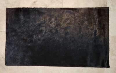 ALFOMBRA DE CUERO DE VACA NEGRO IKEA WESTERN GRANJA RÚSTICA SUROESTE Foto 1 de 4