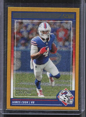 2024 Score #29 James Cook Dots Gold #/240 - Image 1 of 2