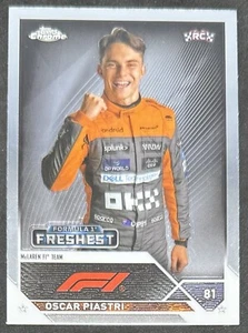 2023 Oscar Piastri Topps Chrome Formula 1 Freshest Rookie #195 McLaren F1 - Picture 1 of 1