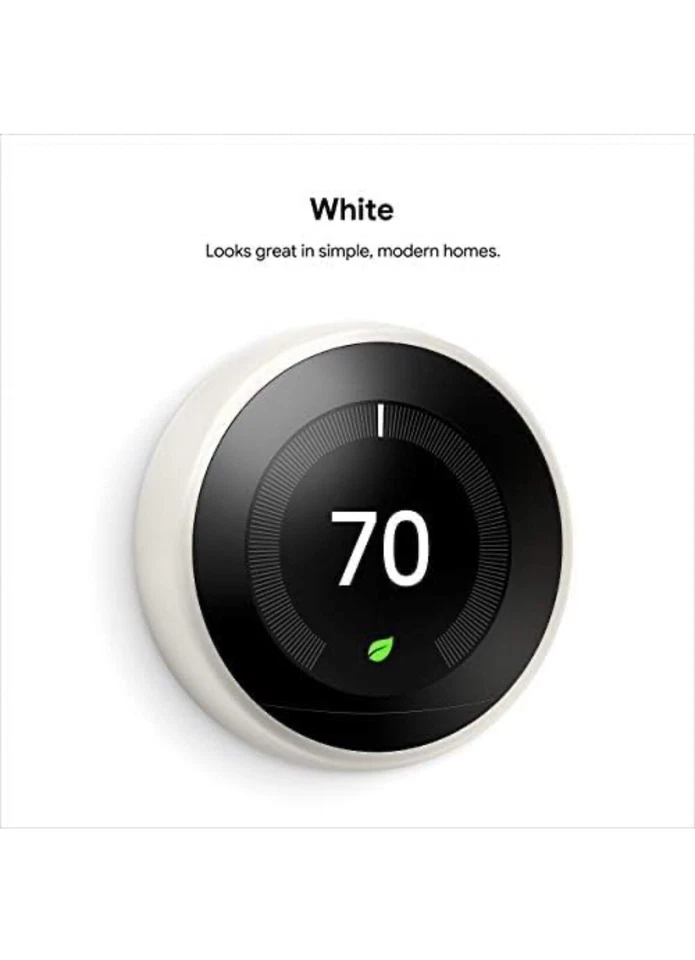 Google Nest 3rd Gen Learning Thermostat - T3007ES - STAINLESS STEEL - NEW SEALED - Image 1 of 1