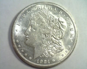 1921-S MORGAN SILVER DOLLAR CHOICE ABOUT UNCIRCULATED++ CH. AU++ NICE ORIGINAL - Picture 1 of 2