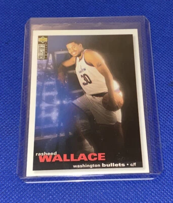 Rasheed Wallace 1995 Upper Deck Basketball Rookie Card RC #239 Bullets NBA HOF - Image 1 of 3