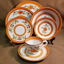 Stangl Pottery Bittersweet - 7 Piece Dinner Set- Great Condition 