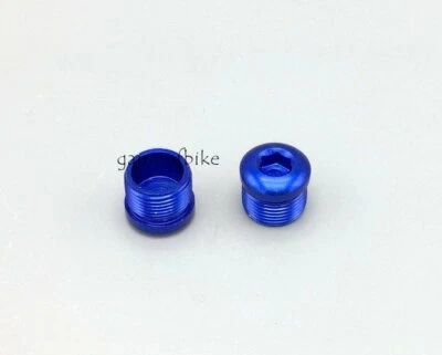 Aluminium MTB Road Bike flat pedal End Caps bolts nut Bicycle dust proof Screws - Image 1 of 4
