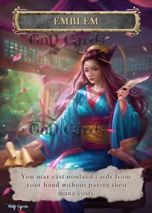1x Emblem Tamiyo Field Researcher TCG - Picture 1 of 2