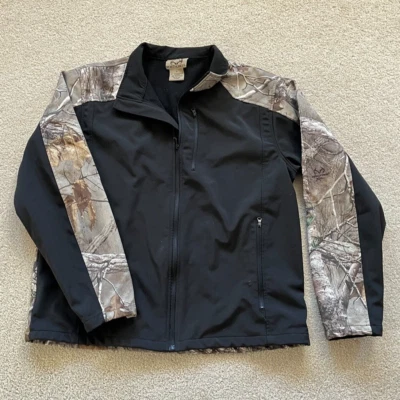 Chaqueta camuflada NorthCrest Real Tree grande ligera con cremallera completa abrigo de caza para hombre Foto 1 de 4