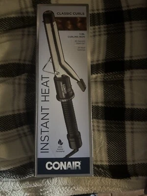 Conair Instant Heat Curling Iron 1 inch Curling Iron 25 Heat Settings Black - Image 1 of 4