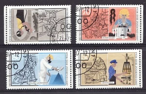 1987 Germany Berlin Sc# 9NB245-48 Semi-postal. Youth in Industry Used set. - Picture 1 of 1