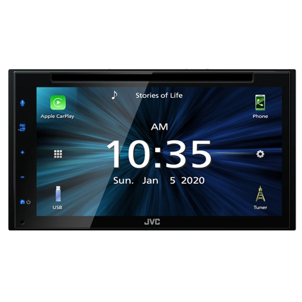 JVC KW-V660BT Double DIN AM/FM Bluetooth SiriusXM Ready USB DVD Player Receiver - Image 1 of 4