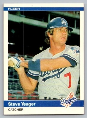 1984 Fleer - #117 Steve Yeager - Image 1 of 2