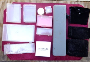 Konvolut Uhren Reparatur Boxen Schmuck Verschiedenes Kleine Behälter Beutel Hartplastik - Bild 1 von 5