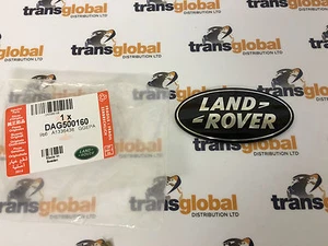 Land Rover Discovery 2 Black & Silver Grille Badge Genuine LR DAG500160 - Picture 1 of 3