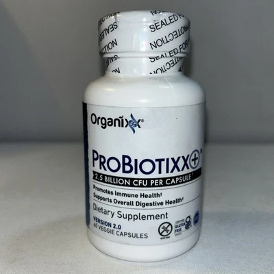 Probiótico Organixx sellado + 2.500 millones suplemento de salud inmune 60 cápsulas  Foto 1 de 4