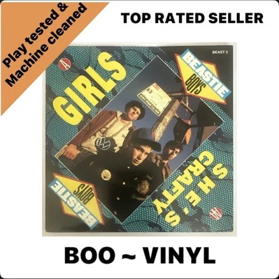 The Beastie Boys Girls / She's Crazy 7" Vinyl UK 1987 CBS / Def Jam Single EX/EX - Image 1 of 4